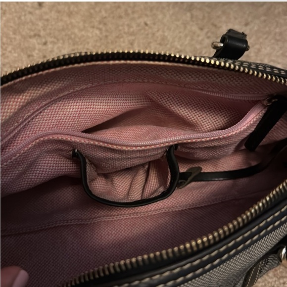 Dooney & Bourke Vintage Stylish Gray Handbag black & gray - Picture 3 of 3